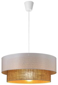 Пендел на кабел BORHO 1xE27/60W/230V бял/юта