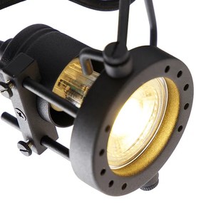 Индустриален прожектор черен 3-светлина - Suplux