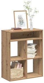 860300 vidaXL Библиотека, дъб артизан, 66x31x80 см, инженерно дърво