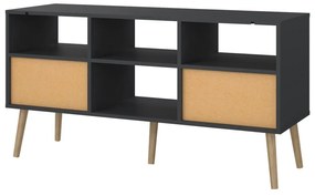 ТВ масичка в антрацит 117x61 cm Bodo - Tvilum