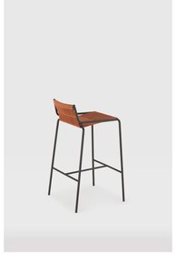 Теракотен метален бар стол (височина на седалката 65 cm) Emily – Marckeric