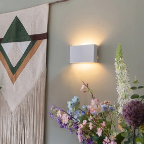 Интелигентна стенна лампа бяла 24 см с 2 WiFi G9 - Otan