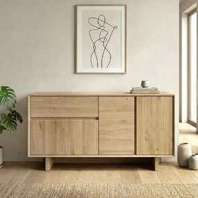 Конзола Capri TopMebel от меламин в цвят сапфирен дъб 146x45x76.5см.