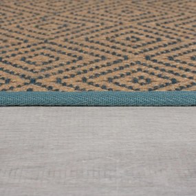 Синьо-естествен ютен килим 120x170 cm Diamond – Flair Rugs