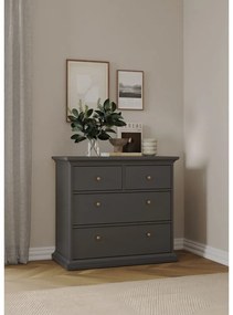 Сив нисък скрин 96x87 cm Paris – Tvilum