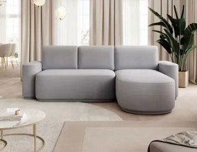 Ъглов диван Luxora-Сив-вдясно