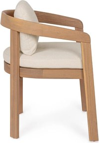 Градински стол от масивно дърво в естествен цвят Pablo – Bizzotto