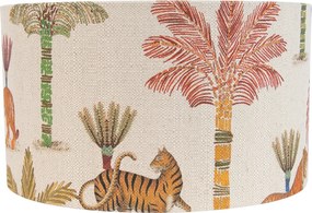 Текстилен абажур многоцветен с животински принт 35/35/20