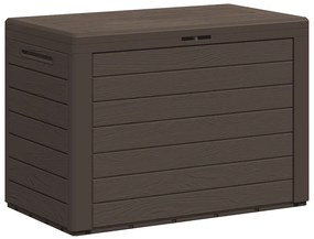 49442 vidaXL Градински сандък за съхранение, кафяв, 78x44x55 см