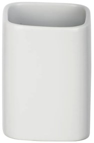 Матово бяла керамична чаша за четка за зъби Hexa - Wenko