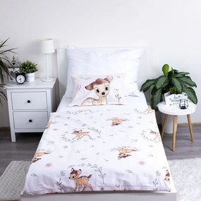 Памучно спално бельо за детско креватче 100x135 cm Bambi "Beige" – Jerry Fabrics