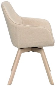 Бежови тапицирани трапезни столове в комплект 2 бр. Alison – Rowico