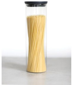 Стъклен буркан Brabantia Stackable 646873, 1.9 л, Плътно затваряне, Подходящ за съдомиялна, Тъмносив