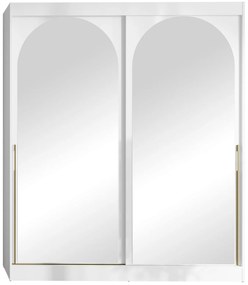 Гардероб Модин плъзгащ-бял-дължина: 180 см