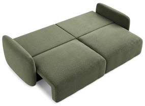 Зелен разтегателен диван с място за съхранение 238 cm Kalena – Makamii