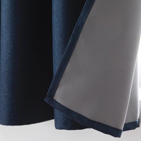 Тъмносиня затъмняващa завеса 140x180 cm Crepuscule – douceur d'intérieur