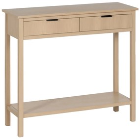 Конзола Естествен бор Дървен MDF 90 x 30 x 81 cm