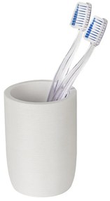 Бяла чаша за четки за зъби от полиресин Altavalle – Wenko