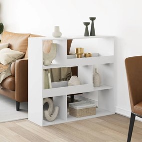 3309474 vidaXL Разделител за стая, бял, 100x33x94,5 см, инженерно дърво