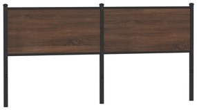 4007800 vidaXL Резервна табла за легло, кафяв дъб, 160 см, инженерно дърво и стомана