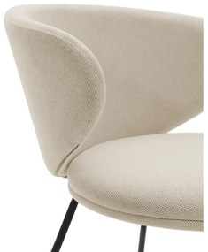 Бежови тапицирани трапезни столове в комплект 2 бр. Rush – Marckeric