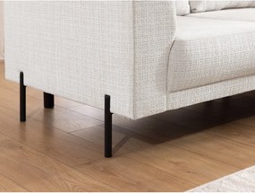 Бежов шенилов ъглов диван (десен ъгъл/L форма) Mauris – Ropez