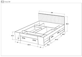 Спалня за матрак 160/200 Трейс