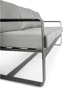 Сив алуминиев градински диван Merrigan – Bizzotto