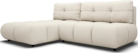Ъглов Диван Лимо - Бежов Отворен - Ляв