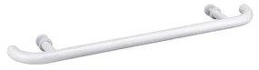 Дръжка за врата 80x4 см неръждаема стомана/бяла