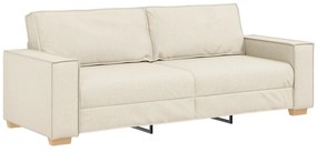 4104999 vidaXL Диван с 3 седалки от лен , 180 см
