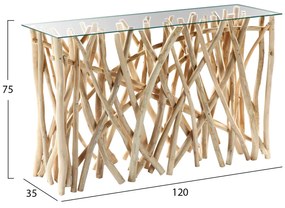 Конзола HM9373 тиково дърво