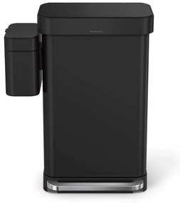 Матово черен контейнер за компостируеми отпадъци 4 л - simplehuman