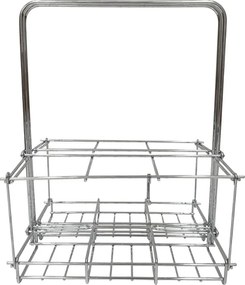 Сгъваема поставка за бутилки Kikkerland sp-BA50, Стояща, Хром