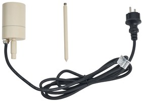 Кремъчен прожектор с шип GU10 50 мм регулируем IP44 вкл. кабел и щепсел - Solo