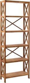 Стелаж от масивен дъб в естествен цвят 70x198 cm X-Shelf – Unique Furniture