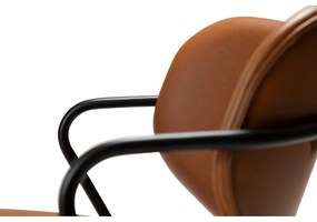 Кафяв фотьойл от изкуствена кожа в цвят коняк Zed - DAN-FORM Denmark