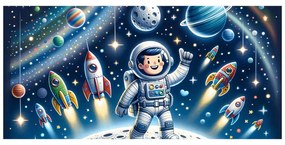 Картина на платно – Галактическо приключение на малък герой