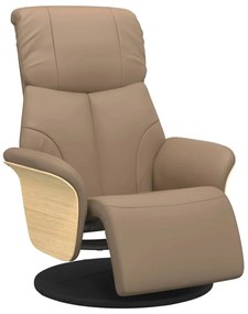 356628 vidaXL Наклоняем стол с поставка за крака, капучино, изкуствена кожа