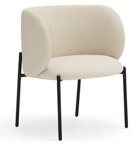 Бял фотьойл от изкуствена кожа Mogi - Teulat