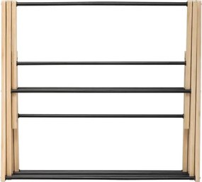 Сушилник за дрехи 5five Black Bamboo Accordion, Бамбук Бежов, 7 m