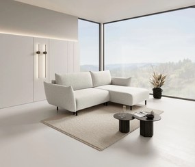 Ъглов диван Laurie-Бял