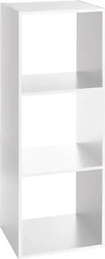 Рафт 5five Mix'n Modul, 3 отделения, MDF, 35x32x101 cm - Бял