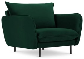 Тъмнозелено кадифено кресло Vienna - Cosmopolitan Design