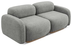 Сив модулен диван от букле 190 cm Ailani – Makamii