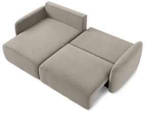 Бежов разтегателен ъглов диван с място за съхранение (ляв ъгъл) Kalena – Makamii