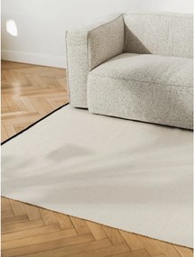 Бежов ръчно изработен вълнен килим 140x200 cm Mavi – noo.ma