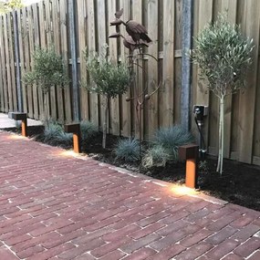 Индустриален външен стълб ръждиво кафяв 30 см IP44 - Baleno