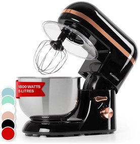 Klarstein Bella Elegance, кухненски робот, 1800 W, 1.7 к.с., 6 степени, 5 литра, черен