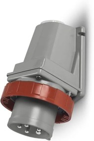 Scame Промишлен щепсел 3P+N+Е 16A 346-415V IP67/69, 6h с реверс серия Optima за открит монтаж - 245.1697RV